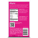 Alurx Immunity Herbal Tea Super Blend with Echinacea, Elderberry, and Hibiscus, image of the box: Supplement facts, serving suggestions, ingredients, smart code, bar code, and FDA notice.