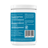 Image displaying the supplement facts and the ingredients and product warnings for Alurx Collagen Peptides